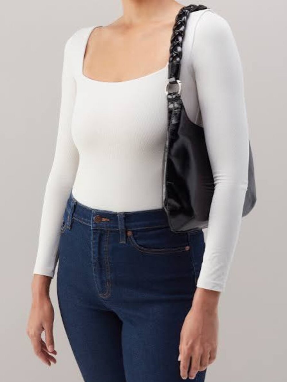 NWT Hobo MADISON Black Leather Shoulder Bag